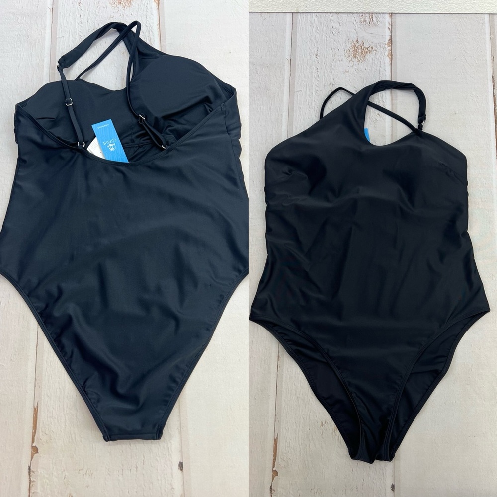 NWT Women's Asymmetrical Cutout One Piece Swimsuit SIZE XL - Picture 14 of 16